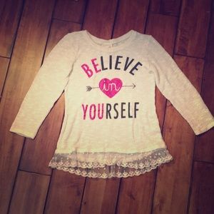 Long sleeve Believe in Yourself shirt